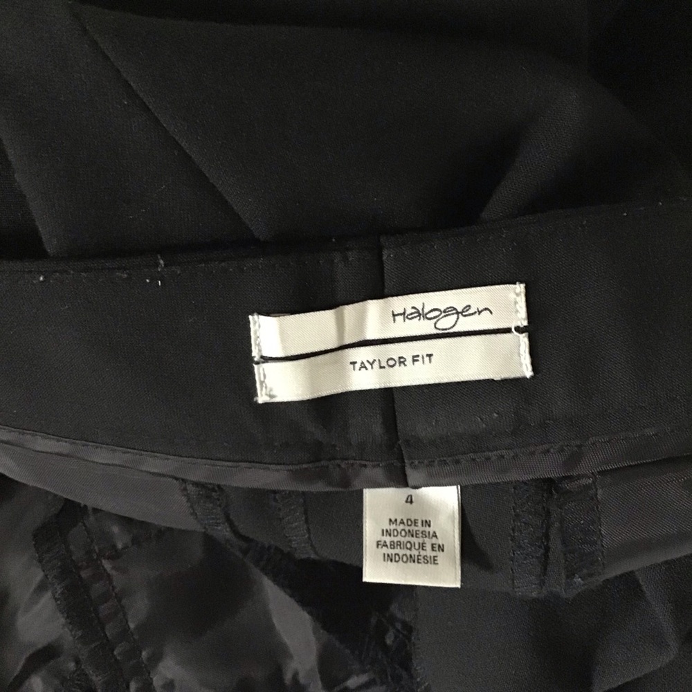 Halogen Taylor Fit Black Dress Pants Size 4. - Picture 5 of 11